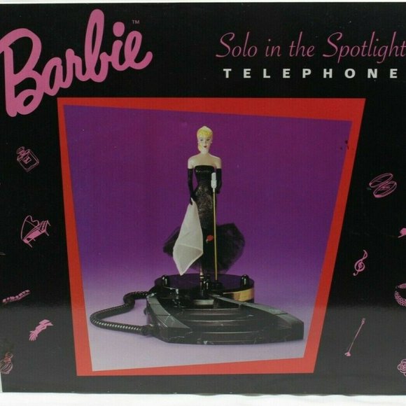 Barbie TeleMania 1995 Solo In The Spotlight Phone - Picture 1 of 7